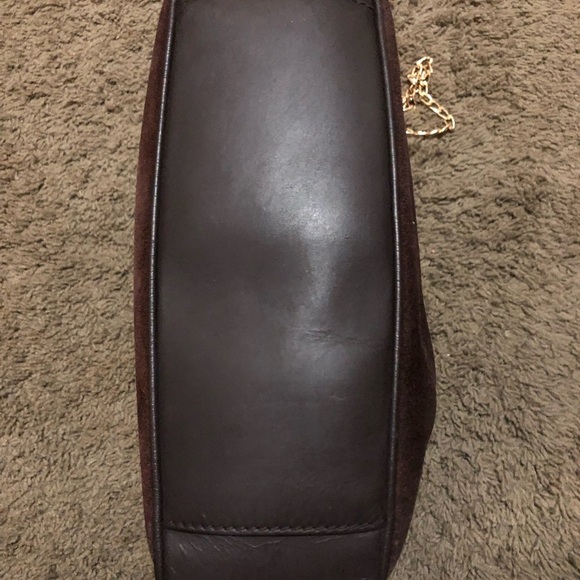 Authentic GUCCI Bamboo Hand Bag Suede 2way Dark Brown + COA - Picture 12 of 12